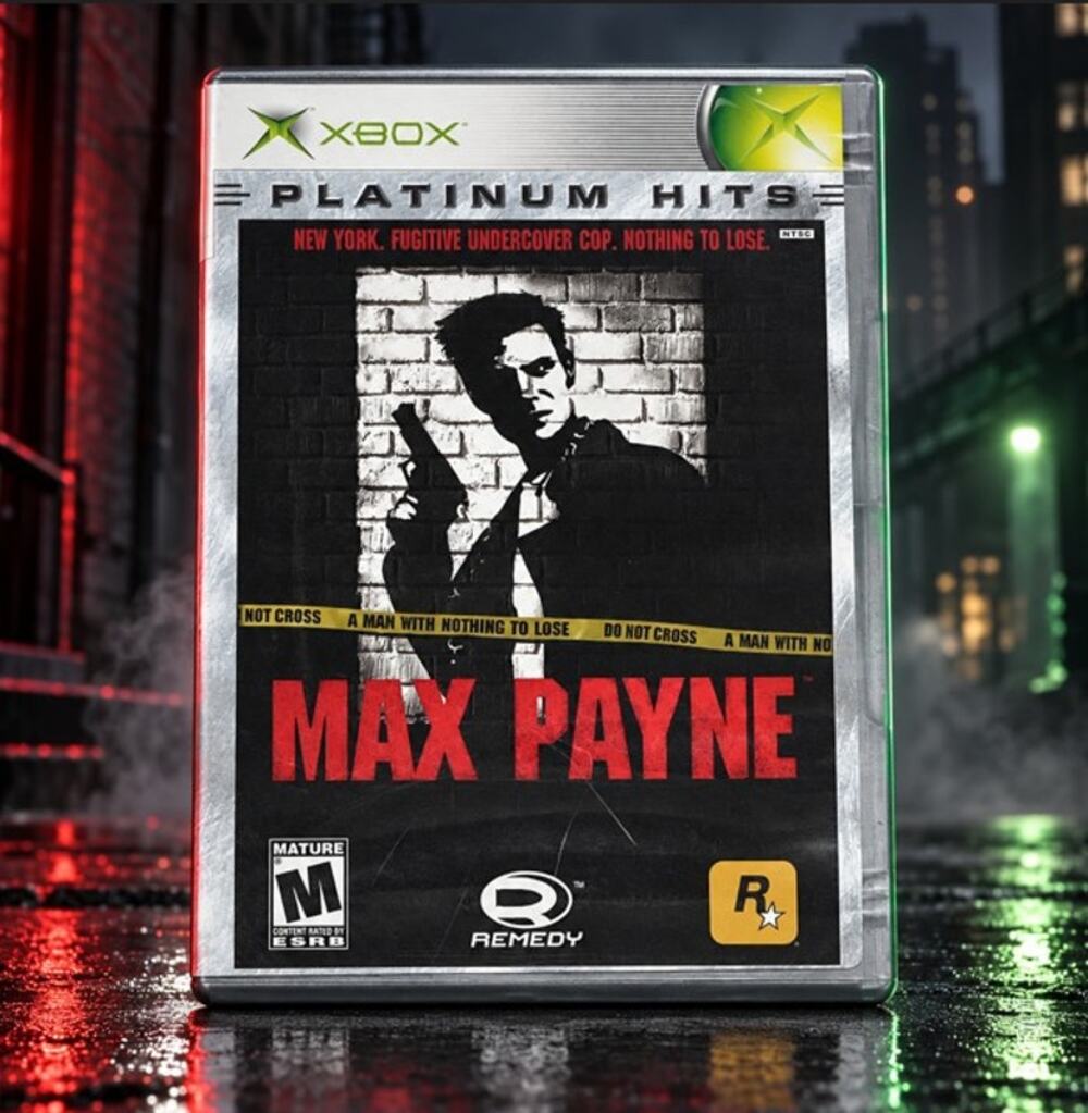 Max Payne Platinum Hits Original Xbox Complete CIB Manual pre owned